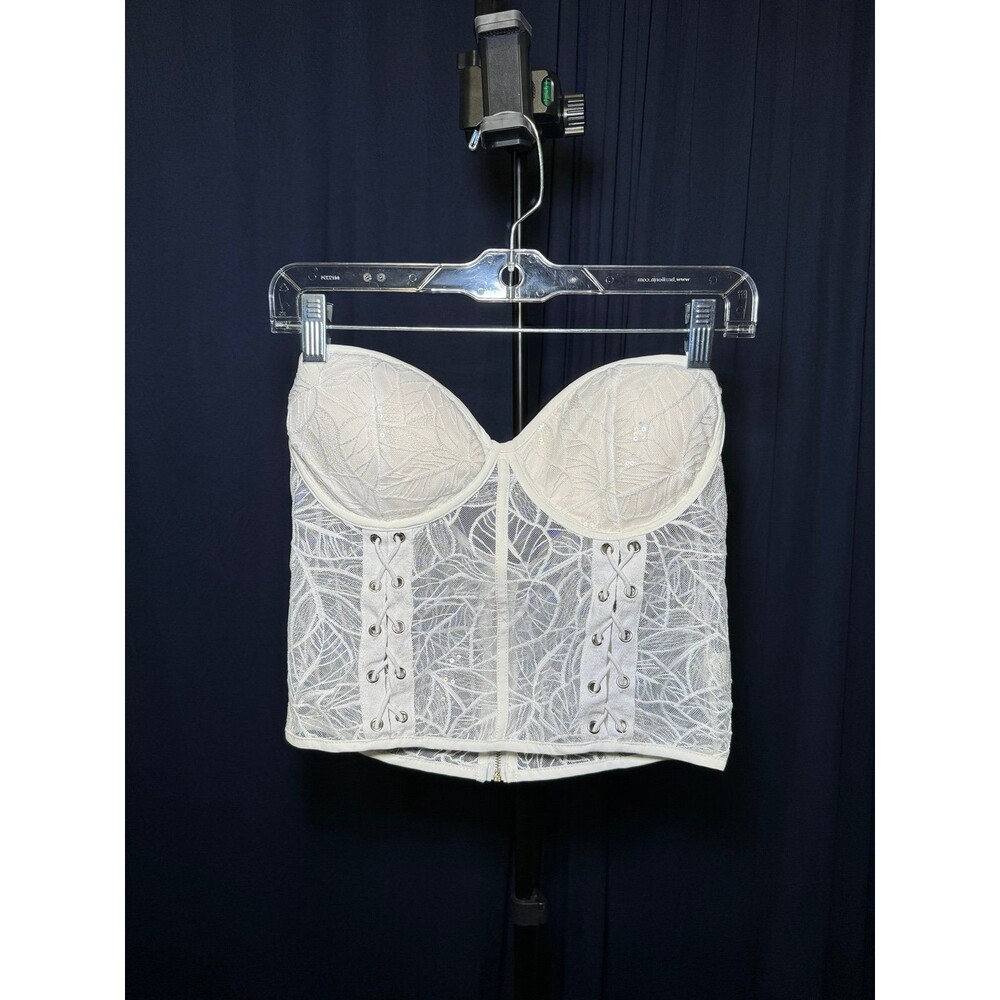 Unbranded Women's Cream and White Corset